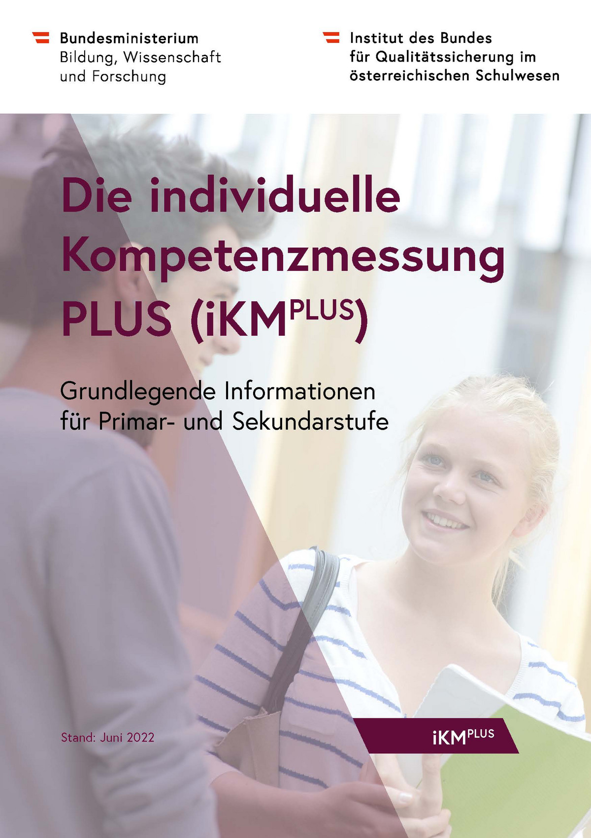 Titelseite der Informationsbroschüre "Die individuelle Kompetenzmessung PLUS"