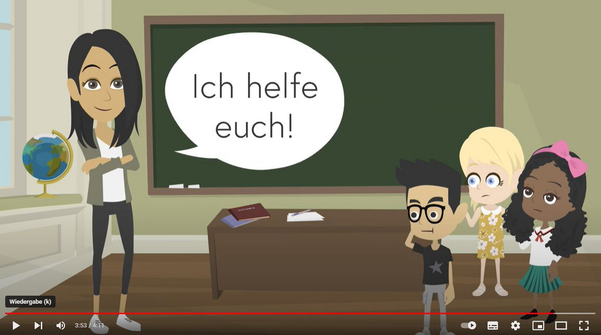 Screenshot des Videos zu Inhalten der individuellen Kompetenzmessung PLUS