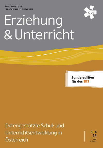 Titelseite der Publikation "Datengestützte Schul- und Unterrichtsentwicklung in Österreich"
