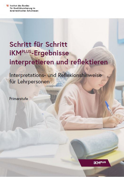 Titelseite der Publikation zur Ergebnisreflexion im Rahmen der individuellen Kompetenzmessung PLUS